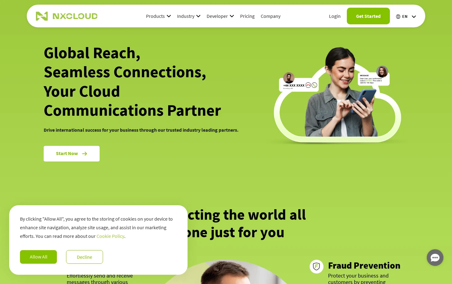 NXCLOUD 页面快照